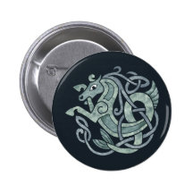 Keltisches Pferd Anstecknadelbutton