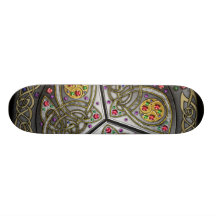 Keltisches Schild mit Juwel-Skateboard Skateboarddecks