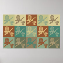 Kendo Pop-Kunst Plakatdruck