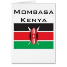 Kenia-T-Shirt (besonders angefertigt) Karte
