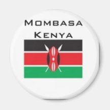 Kenia-T-Shirt (besonders angefertigt) Magnete
