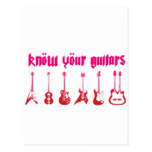 Kennen Sie Ihre Gitarre - Emo alternativen Schmutz Postkarte