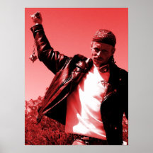 Kenny mit Dreschflegel-Aquarell-Rot-Himmel Posterdrucke