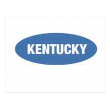 Kentucky - der blaue Gras-Staat Postkarte