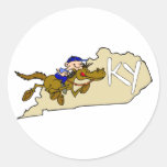 Kentucky-Pferderennen Runde Sticker