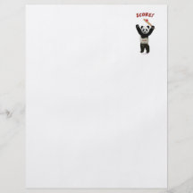 Kerbe-Kricket-Panda Flyer Druck
