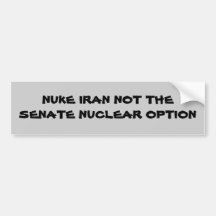 KERNWAFFE DER IRAN NICHT DIE SENATS-NUKLEARE WAHL AUTOSTICKER