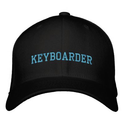 keyboarder gestickter Hut Baseballkappe