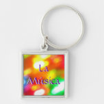 Keychain - La Música - Abstracto Schlüsselbänder
