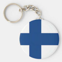 Keychain mit Flagge von Finnland Schlüsselbänder