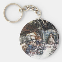 Keychain:  Wütendes Hutmacher-Tee-Party - durch Ra Schlüsselband