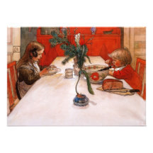Kinder der Abends-Mahlzeit-zwei bei Supper (1905) Personalisierte Einladungskarte