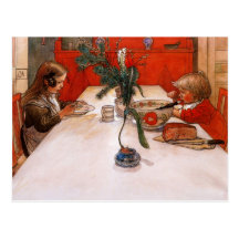 Kinder der Abends-Mahlzeit-zwei bei Supper (1905) Postkarten