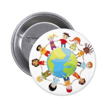 Kinder für Weltfrieden Anstecknadelbutton