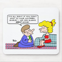 Kinder mieten irgendeinen Antrag Mousepads