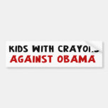 Kinder mit Zeichenstiften gegen Obama Auto Aufkleber