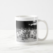 Kinder und Baseball, frühe 1900s Kaffee Tasse