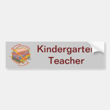 Kindergärtnerin-Motto Autoaufkleber
