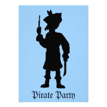Kinderpiraten-Party Einladungskarte