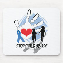 Kindesmissbrauch Handprint Mauspad