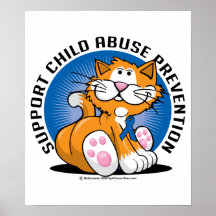 Kindesmissbrauch-Verhinderungs-Katze Plakat