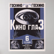 Kino Auge durch Dziga Vertov UDSSR Film 1924 Plakatdrucke