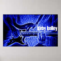 Kirby Kelley BLUES-POWER Plakat