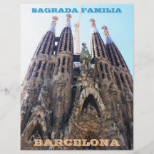 Kirche Sagrada Familia Flyer Druck