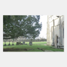 Kirche St Mary Magdalene, Schlachtfeld, Shrewsbury Rechteckige Sticker