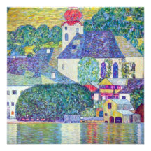 Kirche St. Wolfgang durch Gustav Klimt, viktoriani Individuelle Ankündigungen
