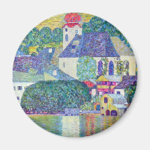 Kirche St. Wolfgang durch Gustav Klimt, viktoriani Magnete