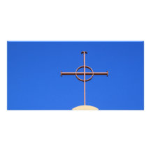 Kirchen-Kreuz Foto Grußkarte