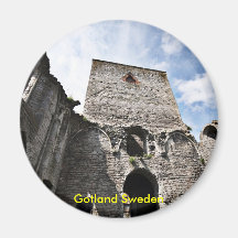Kirchen-Ruinen in Visby Schweden, Gotland Schweden Magnete