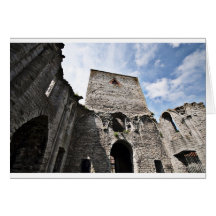 Kirchen-Ruinen in Visby Schweden Grußkarte