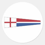 Kirchen-Wimpel-Kontur, die Niederlande Runder Sticker