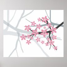 Kirschblüte - japanischer Kirschbaum-Blüten-Druck Posterdruck