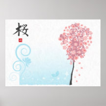 Kirschblüte Plakat