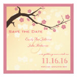 Kirschblüten-Niederlassung Save the Date Individuelle Einladungskarte