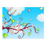 Kirschblüten Postkarte