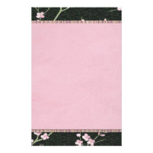 Kirschblüten-Rosa-Blumenbriefpapier Individuelles Büropapier