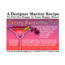 Kirsche Margarita - Tini Rezept-Postkarte