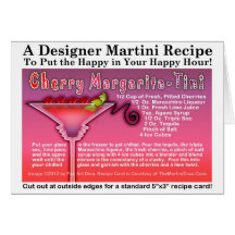 Kirsche Margartia - Tini Rezept-Gruß-Karte