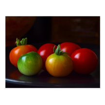 Kirsche-tomatos Postkarte