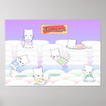 Kissen-Kätzchen-Plakat