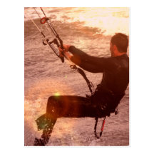 Kiteboard Postkarte