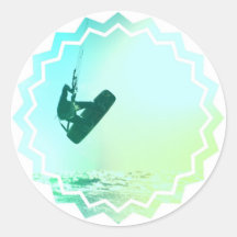 Kiteboarding Luft-Aufkleber