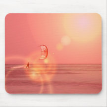 Kiteboarding Sonnenuntergang-Mausunterlage Mousepad