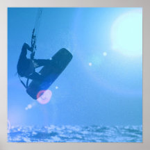 Kitesurfing Luft-Plakat