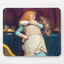 Kitty-Katzen-Liebe - Vintage Kunst Mousepad