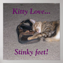 Kitty-Liebe…, Stinky Füße! Posterdrucke